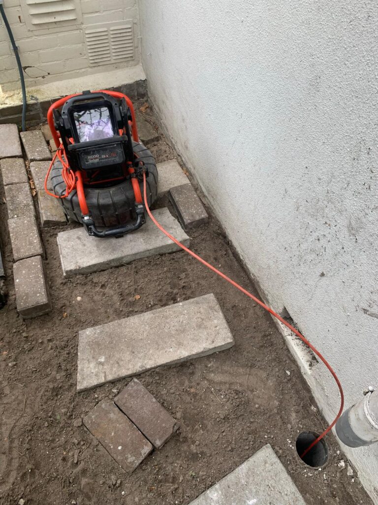 camera inspectie van afvoer /riool in Beemster (Oost-West-Zuid)